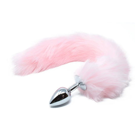 Metal Butt Plug With Fairy PINK Tail Sex Toy in Pakistan