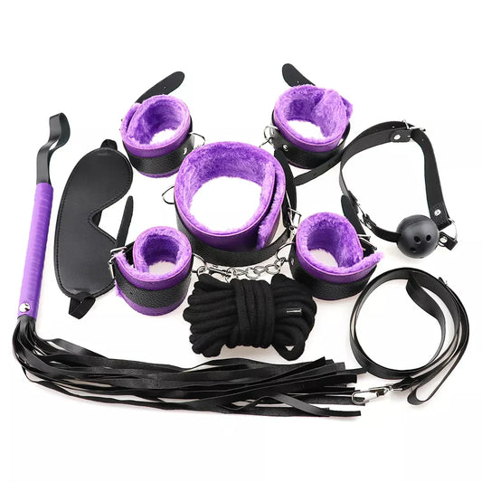 7 Pieces Set Sex Toys for Women BDSM Bondage Restraints Kit