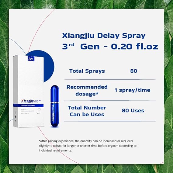 Delay Spray for Men, Longer Sex in Bed, Delay Ejaculation, Sexual Enhancer for him, 3rd Generation, 6ML - 80 Sprays in Pakistan