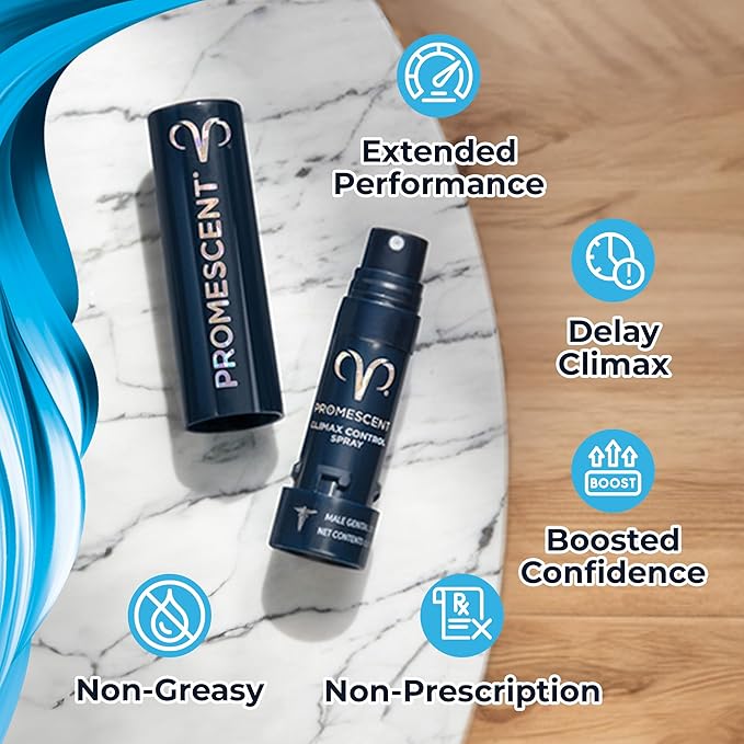 Promescent Desensitizing Delay Spray for Men Clinically Proven to Help You Last Longer in Bed - Better Maximized Sensation + Prolong Climax for Him, 2.6 ml in Pakistan