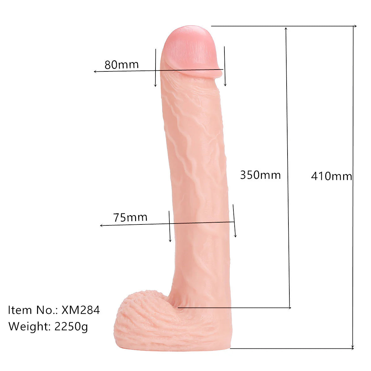 16.14" Inch Giant Realistic Silicone Cock Dildo - Huge Silicone Strong Dildo Realistic Penis for G-Spot Stimulation Dildos Anal Sex Toys for Women and Couple